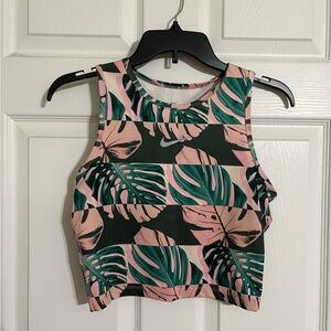Nike floral workout top